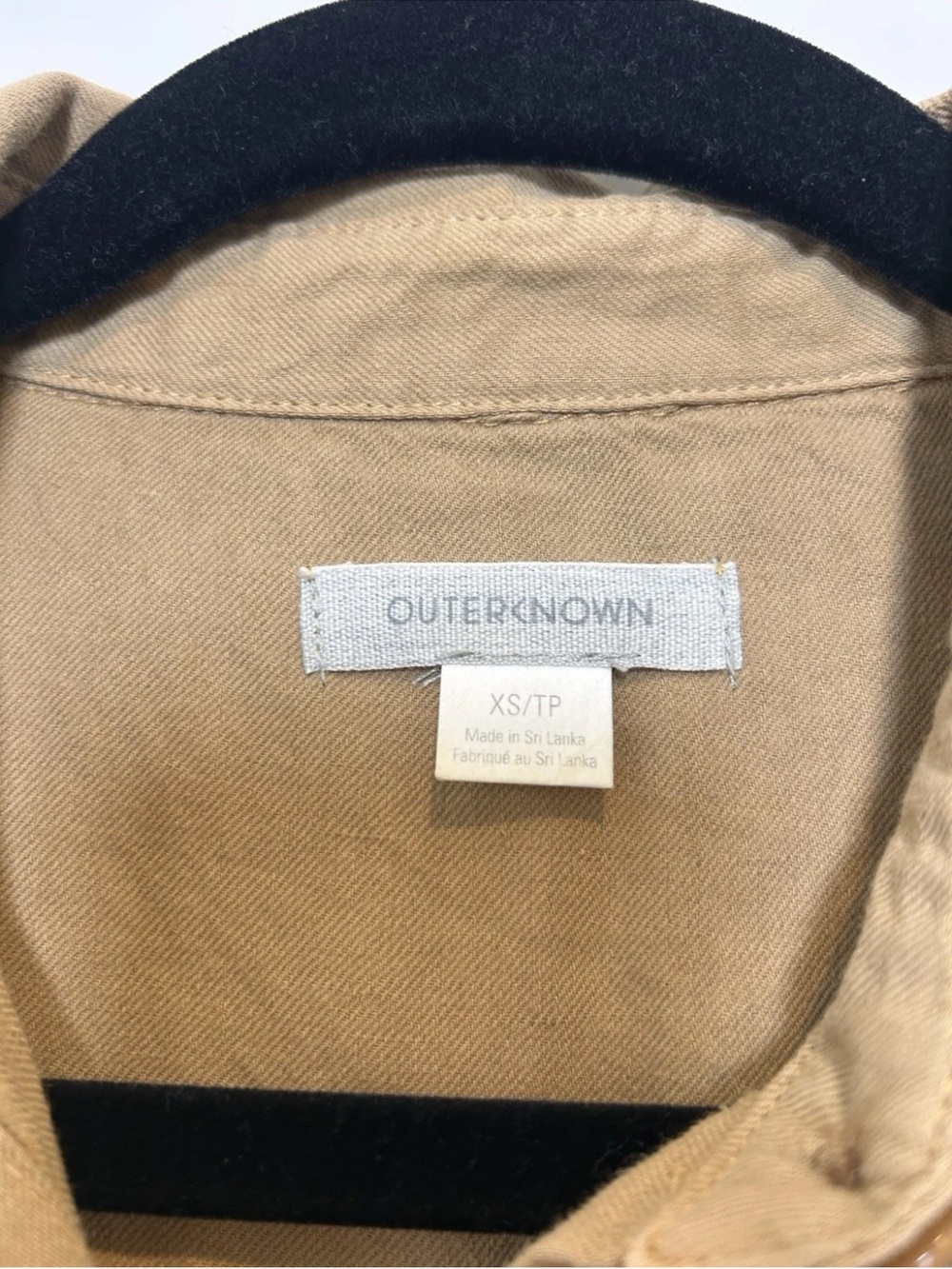 Outerknown S.E.A. Jumpsuit Coverall Organic Cotton & Linen Blend Tan Size XS - Picture 4 of 5